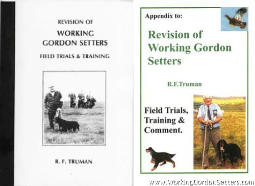 Revision of Working Gordon Setters: Field Trials & Training.